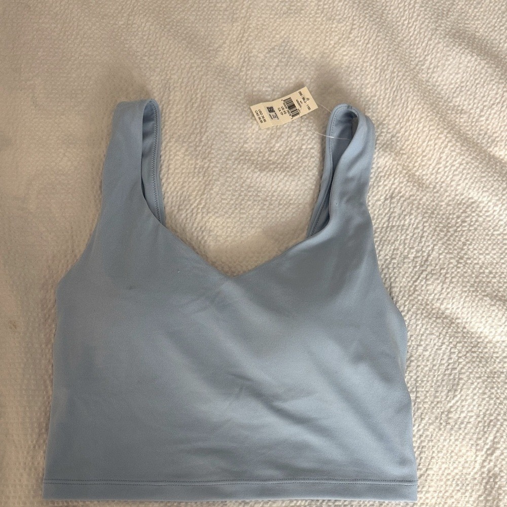 Aerie cropped tank light blue XS NWT